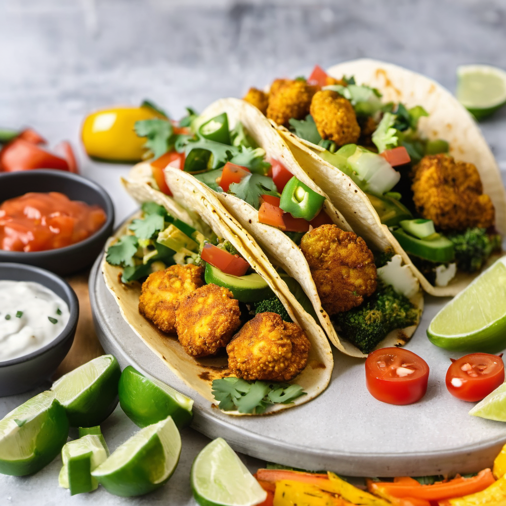 Taco's with air fryer cauliflower