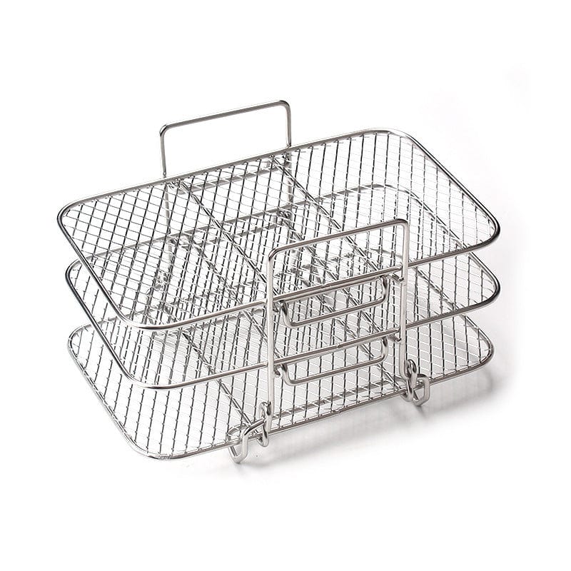 Three-piece air fryer cooking rack | Rectangular