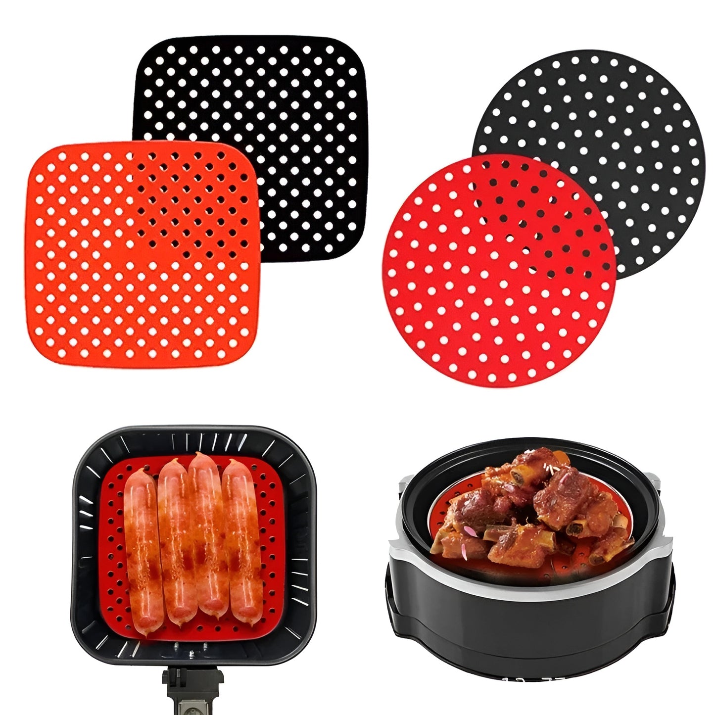 Silicone Liner Non-Stick Baking Paper | Voor de Airfryer